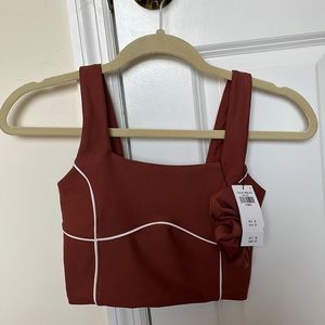 Abercrombie & Fitch, YPB Sculpt Squareneck Slim tank, built-in bra, XS, NWT